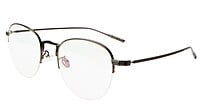 Unisex Half Rim Medium Round Spectacle Frame. Grey Frame