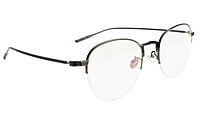 Unisex Half Rim Medium Round Spectacle Frame. Grey Frame