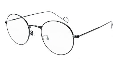 Unisex Round Spectacle Frame For Kids & Teens. Black Frame. Age-(12-15Yr)