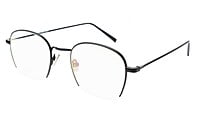 Unisex Medium Half Rim Round Spectacle Frame. Black Frame