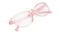 Rectangular Spectacle Frame For Girl Child. Pink Frame. Age-10-15Year