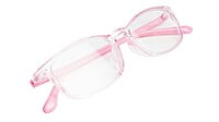 Rectangle Spectacle Frame For Girl Child. Pink Frame. Age-10-15Year