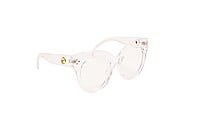 Soigné Female Oversized CatEye Spectacle Frame. Transparent Color