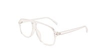 Soigné Unisex Aviator Spectacle Frame. Transparent Frame