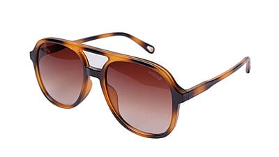 Soigné Unisex Aviator Sunglasses.Matte Leopard Print Frame