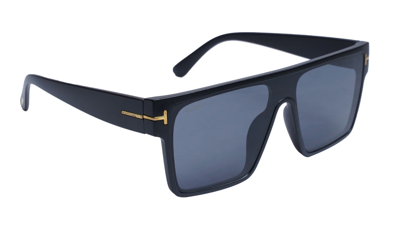 Soigné Boys & Men Oversized Square Sunglasses. Black Soigné Boys & Men Oversized Square Sunglasses. Black