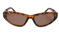 Soigné Female Large Cat Eye Sunglasses.Leopard Print