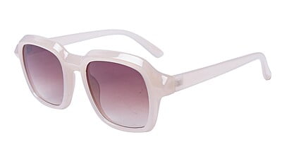 Soigné Female Large Square Sunglasses. Brown Frame