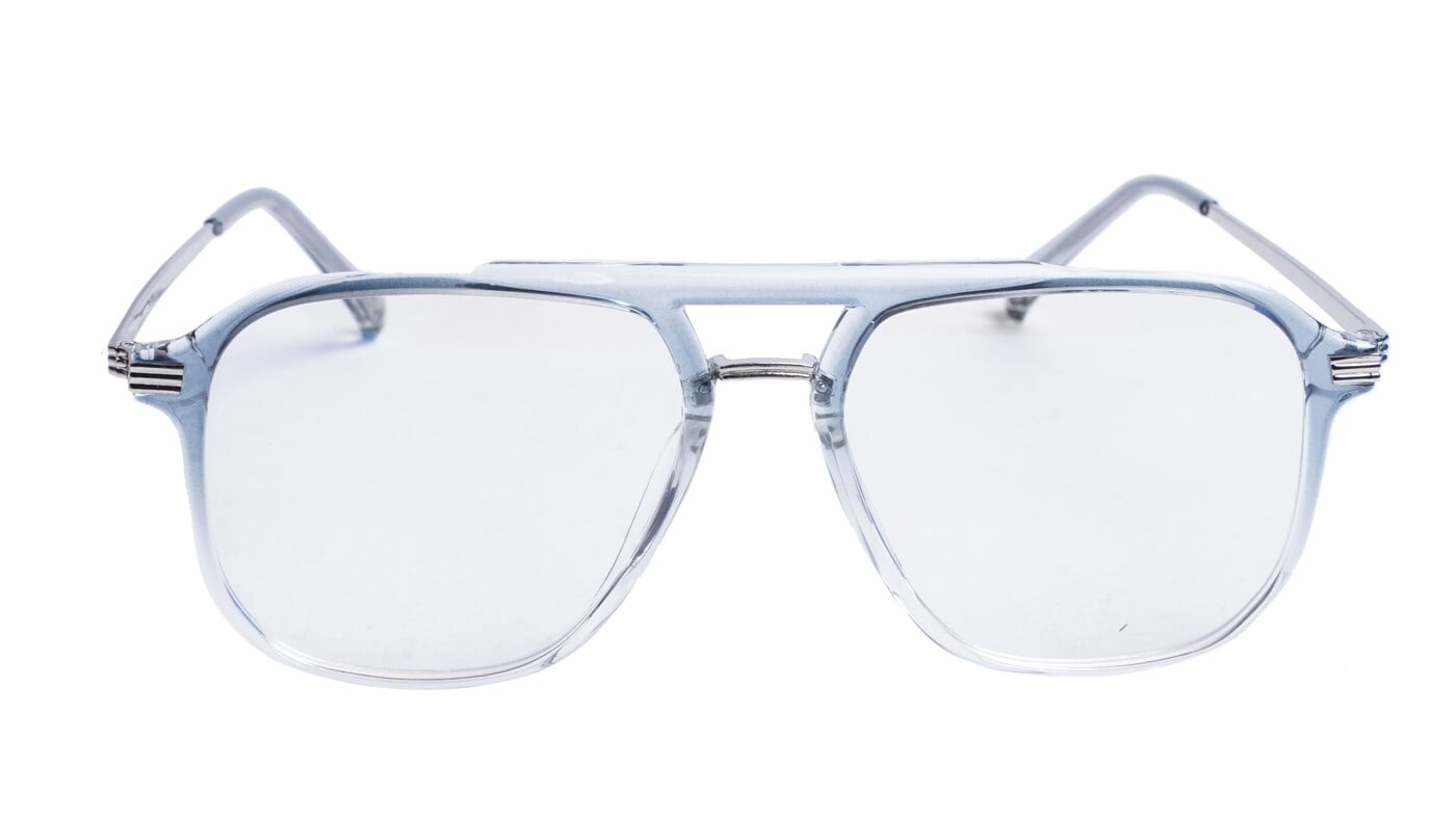 Soigné Unisex Large Aviator Spectacle. See Through Blue Soigné Unisex Large Aviator Spectacle. See Through Blue