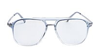 Soigné Unisex Large Aviator Spectacle. See Through Blue
