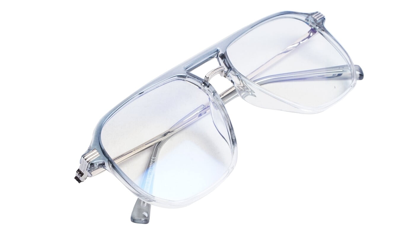 Soigné Unisex Large Aviator Spectacle. See Through Blue Soigné Unisex Large Aviator Spectacle. See Through Blue