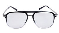 Soigné Unisex Large Aviator Spectacle. Black & Silver