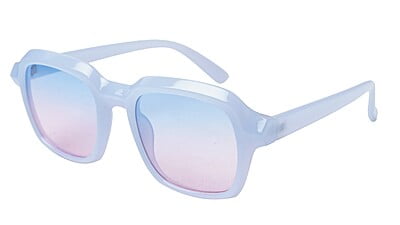 Soigné Female Large Square Sunglasses. Light Blue