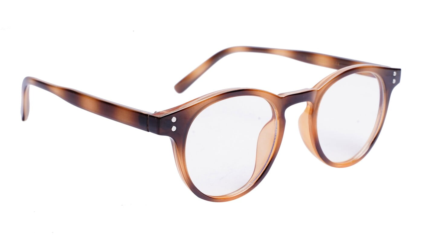 Soigné Unisex Medium Round Spectacle Frame.Light&Dark Brown Soigné Unisex Medium Round Spectacle Frame.Light&Dark Brown