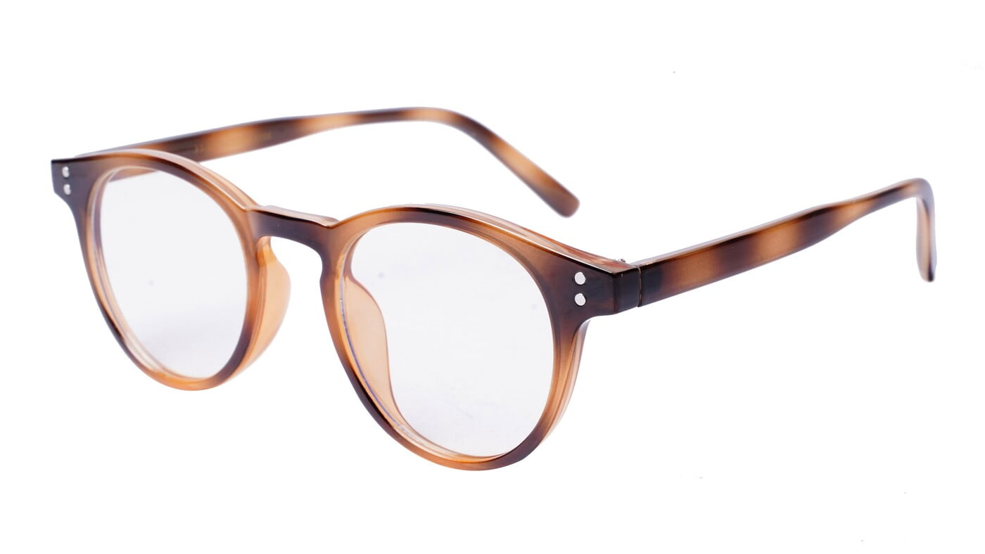Soigné Unisex Medium Round Spectacle Frame.Light&Dark Brown Soigné Unisex Medium Round Spectacle Frame.Light&Dark Brown