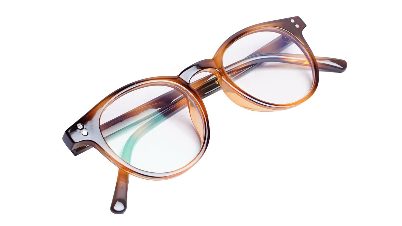 Soigné Unisex Medium Round Spectacle Frame.Light&Dark Brown Soigné Unisex Medium Round Spectacle Frame.Light&Dark Brown