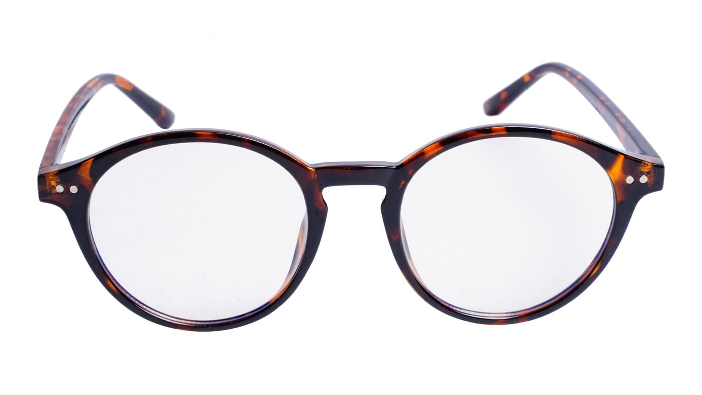 Soigné Unisex Medium Round Spectacle Frame.Leopard Print Frame Soigné Unisex Medium Round Spectacle Frame.Leopard Print Frame