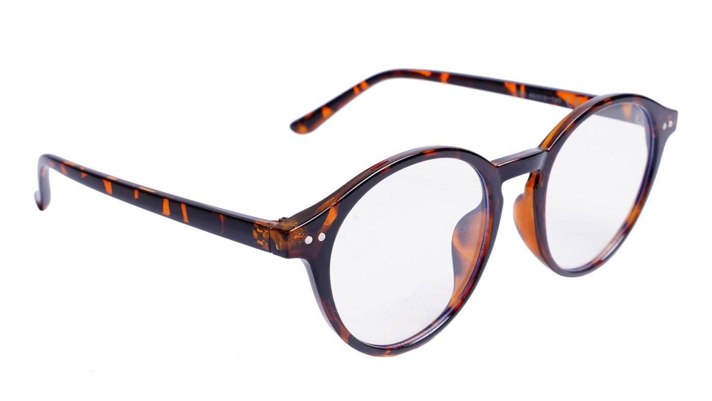 Soigné Unisex Medium Round Spectacle Frame.Leopard Print Frame Soigné Unisex Medium Round Spectacle Frame.Leopard Print Frame