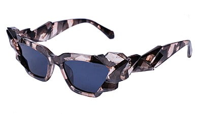 Soigné Kids Cateye Sunglasses.Black&Brown.(9-15)Y-Girl