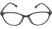 Cat Eye Spectacle Frame For Girls & Women. Glossy Black Color Frame.