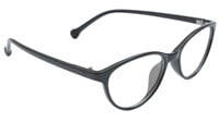 Cat Eye Spectacle Frame For Girls & Women. Glossy Black Color Frame.