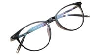 Unisex Round Spectacle Frame. Black &Brown Color Frame. Size-MEDIUM.