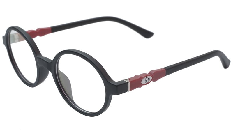 Round Spectacle Frame For Baby Boys. Matte Black Color Frame. AGE-(3-8Years) Round Spectacle Frame For Baby Boys. Matte Black Color Frame. AGE-(3-8Years)