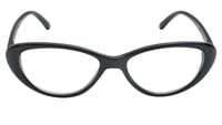 Cateye Spectacle Frame For Girl Kids. Glossy Black Frame. Size-SMALL.AGE-(3-8Years).