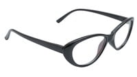 Cateye Spectacle Frame For Girl Kids. Glossy Black Frame. Size-SMALL.AGE-(3-8Years).