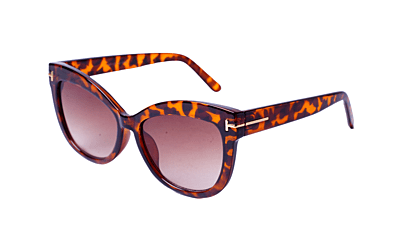 Soigné Female Oversized Sunglasses.Leopard Print