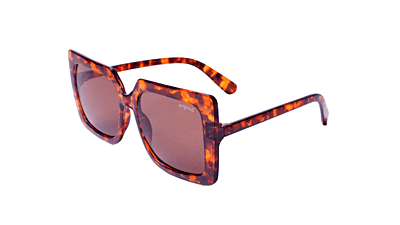 Soigné Female Oversized Square Sunglasses.Leopard Print