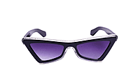 Soigné Female Large Cateye Sunglass.Transparent&Black