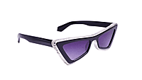 Soigné Female Large Cateye Sunglass.Transparent&Black