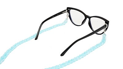 Chain For Female Sunglasses, Spectacles & Mask. Light Blue Color