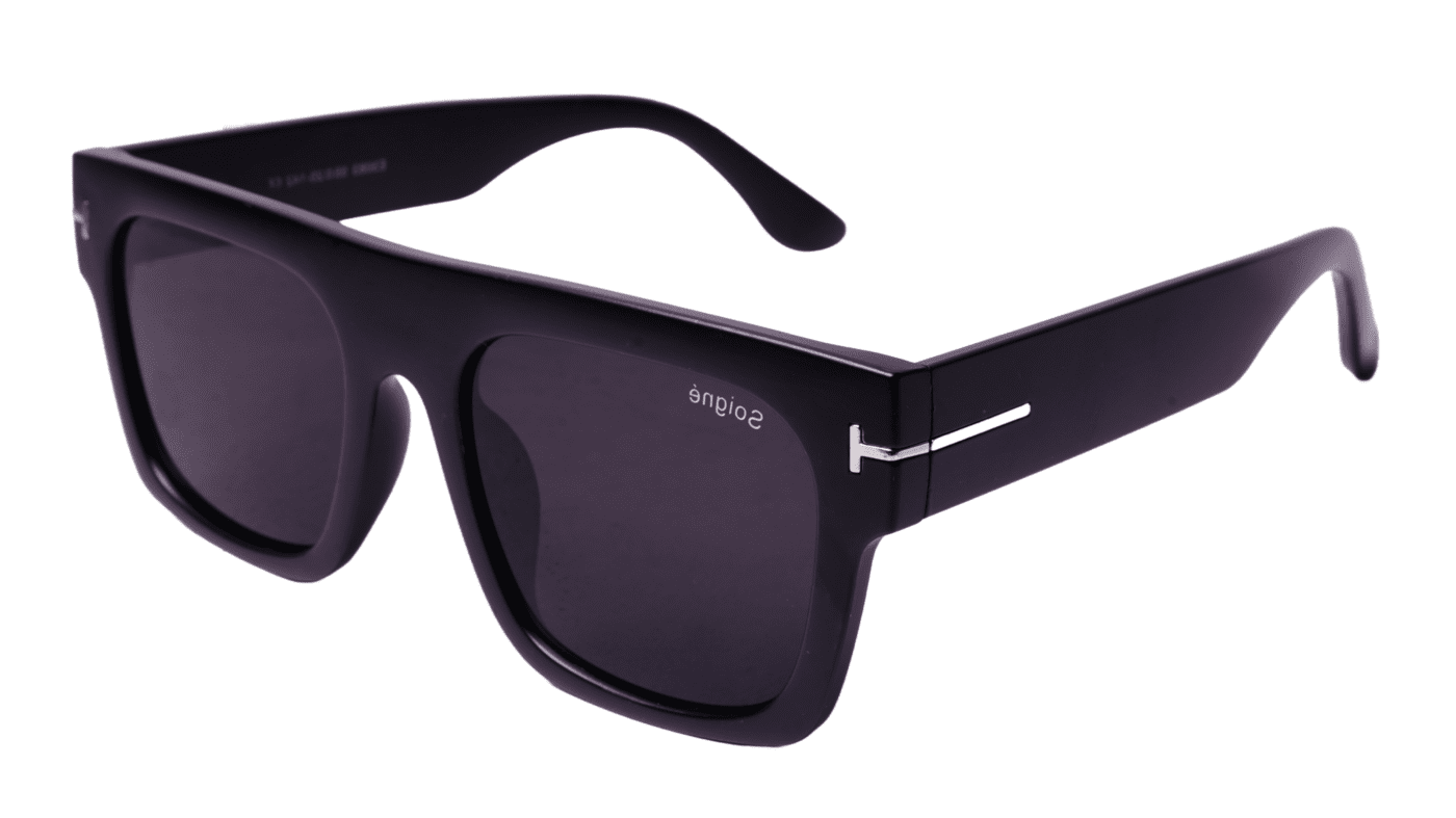 Soigné Unisex Oversized Square Sunglasses.Matte Black Soigné Unisex Oversized Square Sunglasses.Matte Black