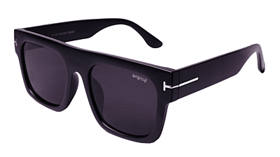 Soigné Unisex Oversized Square Sunglasses.Matte Black