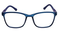 Unisex Rectangular Spectacle Frame For Kids. Dark Blue Frame. Size-SMALL.AGE-(3-8Years).