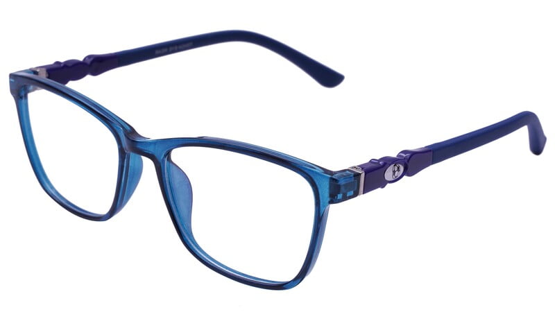 Unisex Rectangular Spectacle Frame For Kids. Dark Blue Frame. Size-SMALL.AGE-(3-8Years).