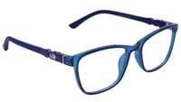 Unisex Rectangular Spectacle Frame For Kids. Dark Blue Frame. Size-SMALL.AGE-(3-8Years).