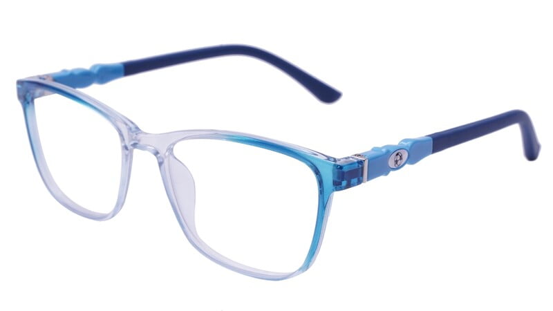 Rectangular Spectacle Frame For Baby Boys. Light Blue Color Rim. Size-SMALL.AGE Group-(3-8Years).