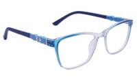 Rectangular Spectacle Frame For Baby Boys. Light Blue Color Rim. Size-SMALL.AGE Group-(3-8Years).