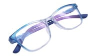 Rectangular Spectacle Frame For Baby Boys. Light Blue Color Rim. Size-SMALL.AGE Group-(3-8Years).