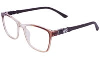 Rectangular Spectacle Frame For Baby Boys. See Through Brown Color Rim. AGE Group-(3-8Years).