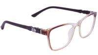Rectangular Spectacle Frame For Baby Boys. See Through Brown Color Rim. AGE Group-(3-8Years).