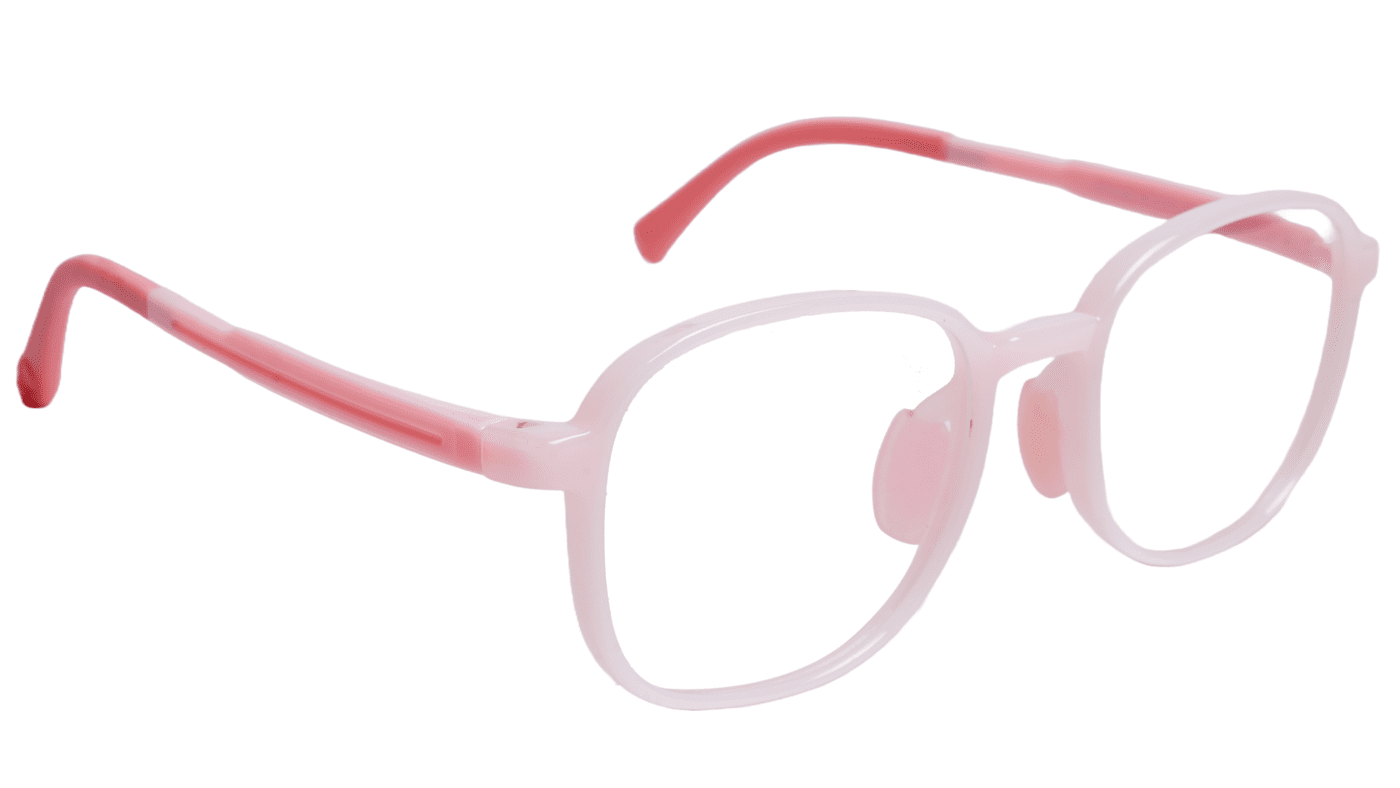 Soigné Kids Small Square Spectacle Frame.Light Pink(7-12)Y-Girl Soigné Kids Small Square Spectacle Frame.Light Pink(7-12)Y-Girl
