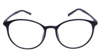 Unisex Round Spectacle Frame. Matte Black Color Frame.