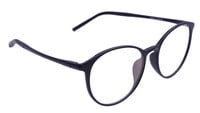 Unisex Round Spectacle Frame. Matte Black Color Frame.