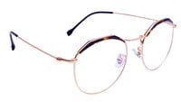 Unisex Round Spectacle Frame. Multi Color &Golden Color Metal Frame.