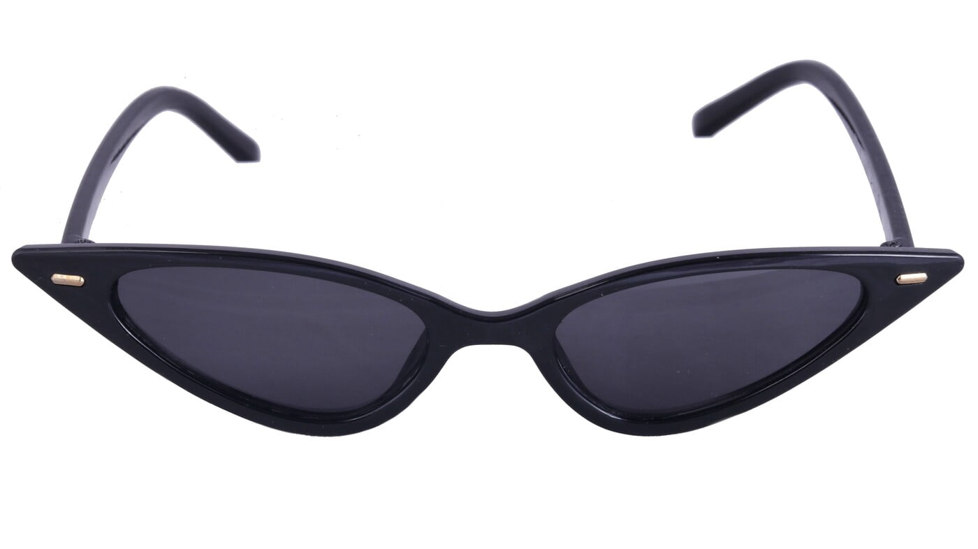 Female Small Cat Eye Sunglasses. Black Color UV Protected Lens. Black Color Frame. Female Small Cat Eye Sunglasses. Black Color UV Protected Lens. Black Color Frame.