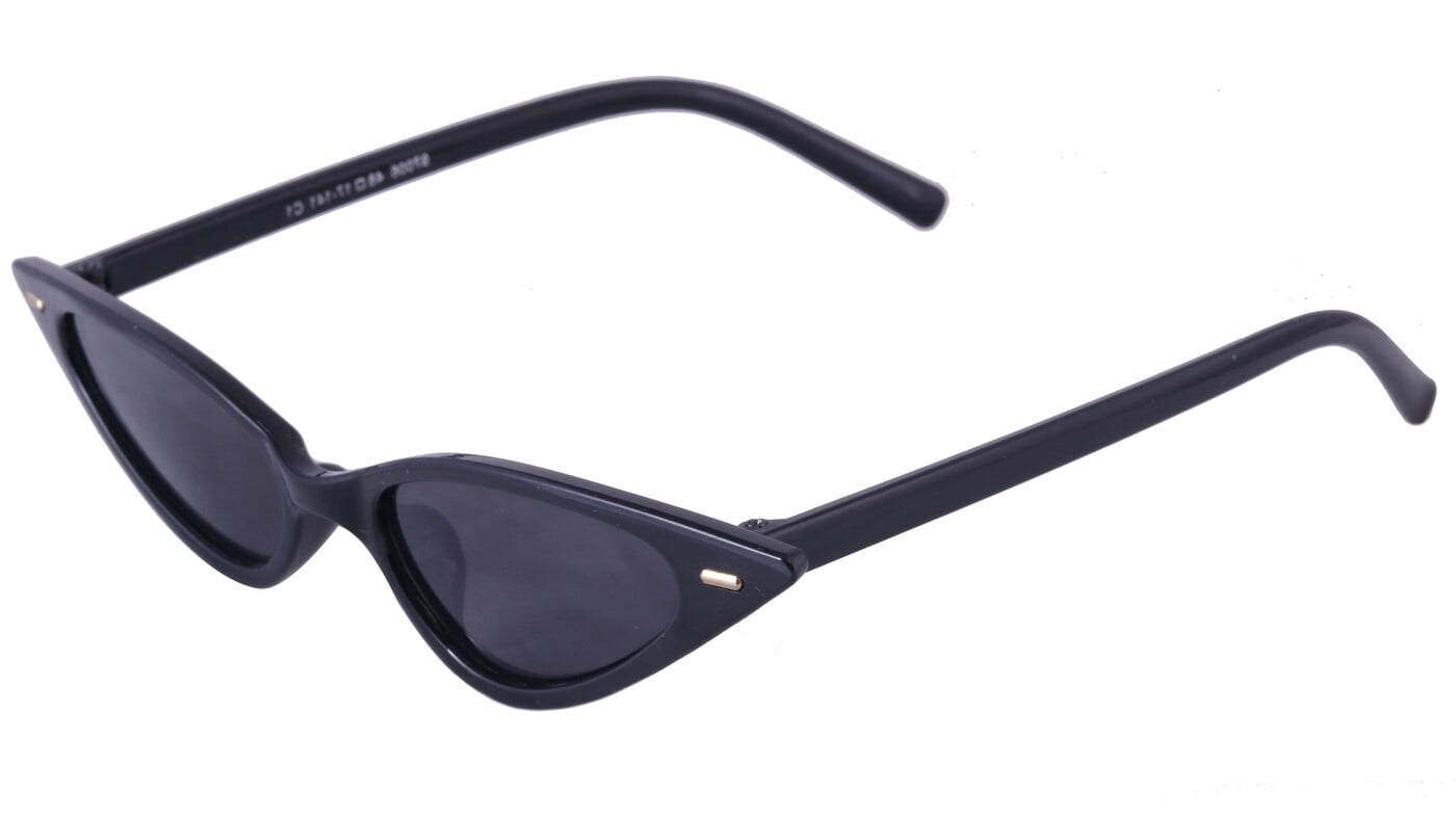 Female Small Cat Eye Sunglasses. Black Color UV Protected Lens. Black Color Frame. Female Small Cat Eye Sunglasses. Black Color UV Protected Lens. Black Color Frame.